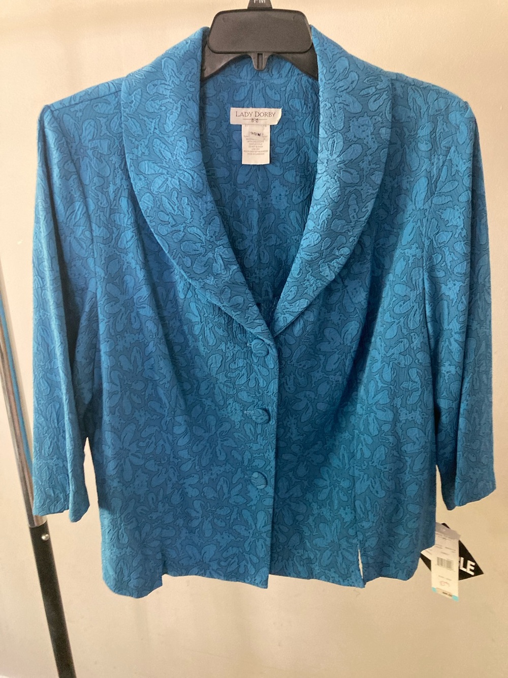 Lady Dorby Blue Floral Jacquard Blazer